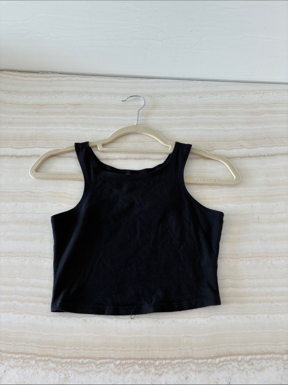 Black Ribbed Crop Tank Top - Sleeveless Everyday Staple